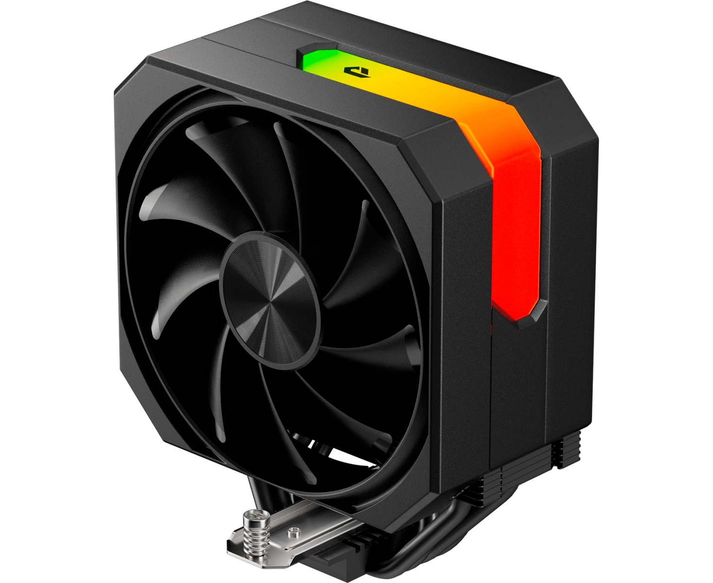Кулер up Here UP1 KC4 Black / 4 H Px6mm, 230 W TDP, single tower, 1x120mm fan, 600-1650 RPM, 68 CFM, 25d BA, ARGB cover