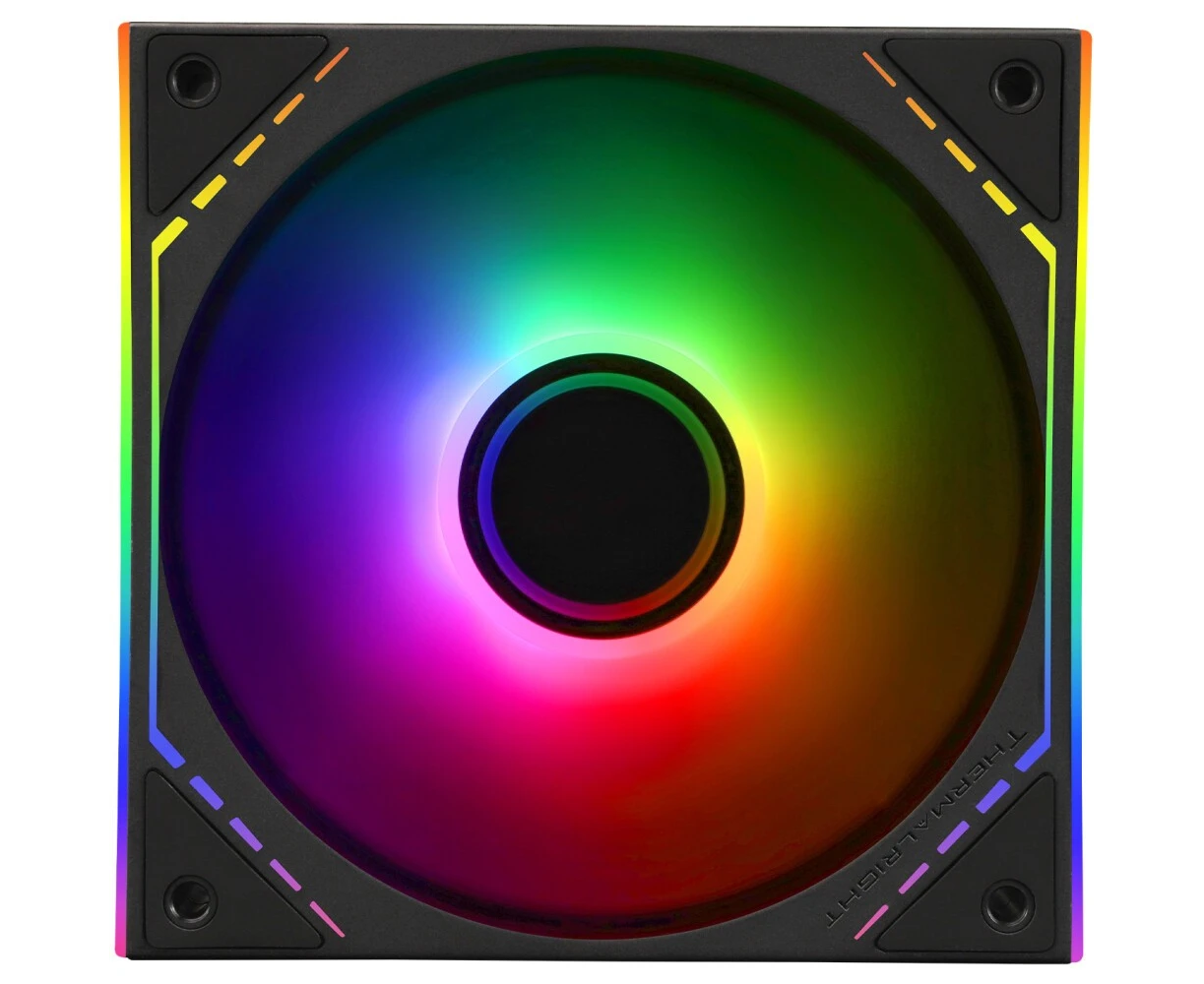 Кулер Thermalright TL-M12-S, ARGB (120x124x25mm, 4-pin PWM, 47.6 CFM, 23.2d BA, 1500 RPM, Black)