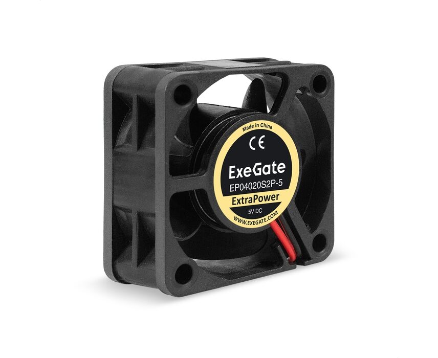 Вентилятор Exe Gate Extra Power EP04020 S2 P-5 EX295197 RUS (40x40x20 мм, Sleeve bearing (подшипник скольжения), 2pin, 7000 RPM, 30.5d BA)