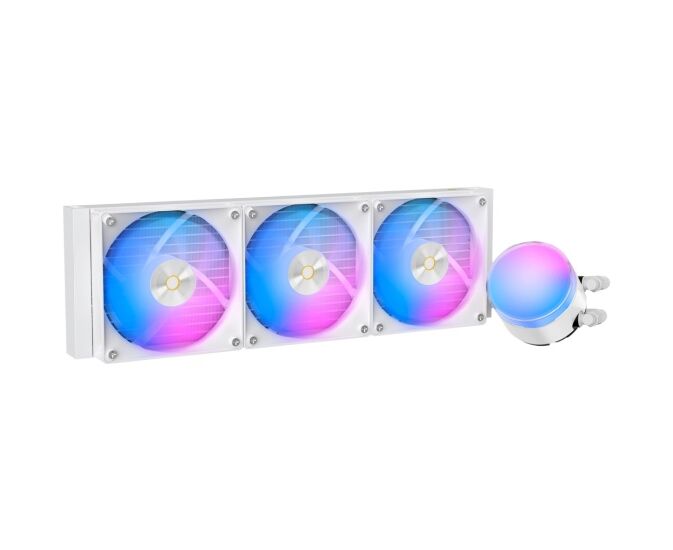 Вентилятор Ocypus Delta L36 WH ARGB V2, 360mm, ARGB Pump, 3x120mm ARGB fans, LGA115 X/1200/1700/18 XX, AM4/AM5