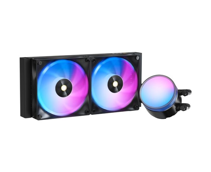 Вентилятор Ocypus Delta L24 BK ARGB V2, 240mm, ARGB Pump,2x120mm ARGB fans, LGA115 X/1200/1700/18 XX, AM4/AM5