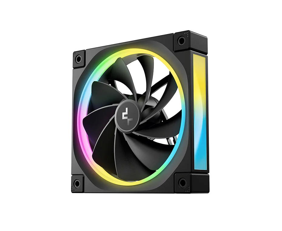 Вентилятор DEEPCOOL FL12 R 120x120x25мм (PWM, ARGB, черный, 500-2150об/мин) Color Box