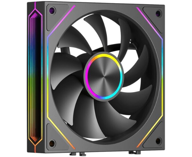 Вентилятор Pc Cooler F3 X120 BK ARGB (F3 X120-BKAC012-GL) 120х 120x25 черный 4-pin 28.4д Б Ret