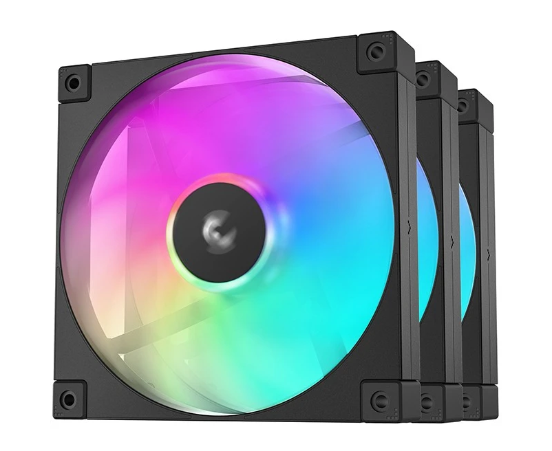 Вентилятор DEEPCOOL FD12 ARGB-3 in 1 120x120x25мм (PWM, ARGB, черный, 400-2050об/мин) Color BOX