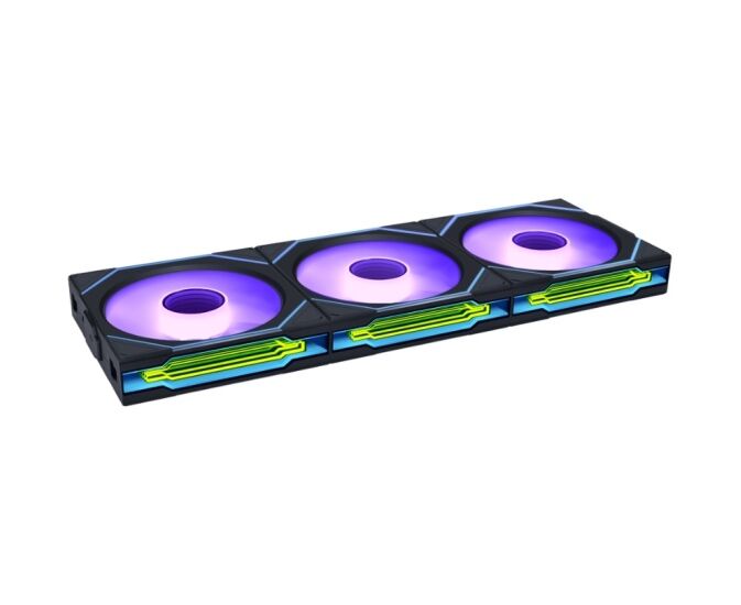Комплект вентиляторов (3шт.) Lian Li Uni Fan SL-INF Wireless 120 Reverse Blade (G99.12 RSLIN1 W3 B.R0) / 12 RSLIN1 W3 B Black / 120x122,1x25мм