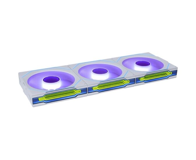 Комплект вентиляторов (3шт.) Lian Li Uni Fan SL-INF Wireless 120 (G99.12 SLIN1 W3 W.R0)/12 SLIN1 W3 W White/120x122,1x25мм (PWM, ARGB, 2300 об/мин (Max.))