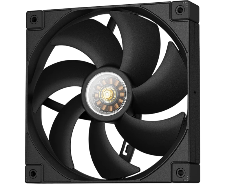 Вентилятор DEEPCOOL FT14 140x140x25мм (PWM, White LED, черный, 500-1650об/мин) Color BOX