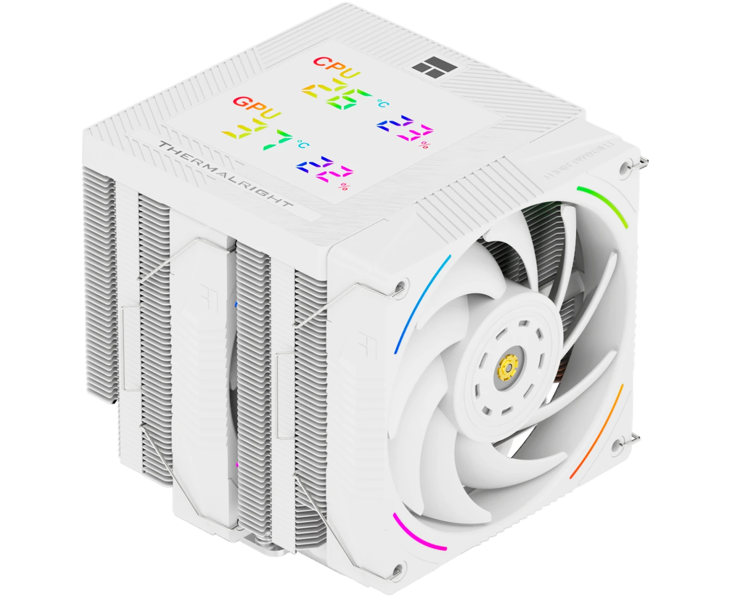 Кулер Thermalright Phantom Spirit 120 Digital Snow (TRPS120 DSNOW) LGA115 X/1200/1700/1851/AM4/AM5 (Dual Tower, 2x120mm ARGB PWM Fan)
