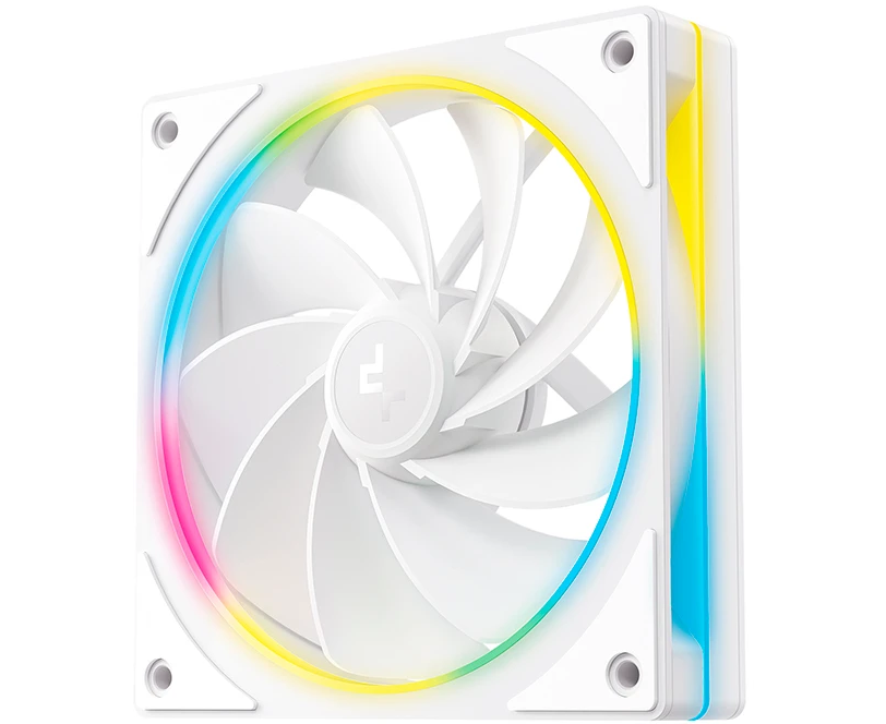 Вентилятор DEEPCOOL FL12 R SE WH 120x120x25мм Reverse (PWM, ARGB, белый, 400-1500об/мин) Color Box