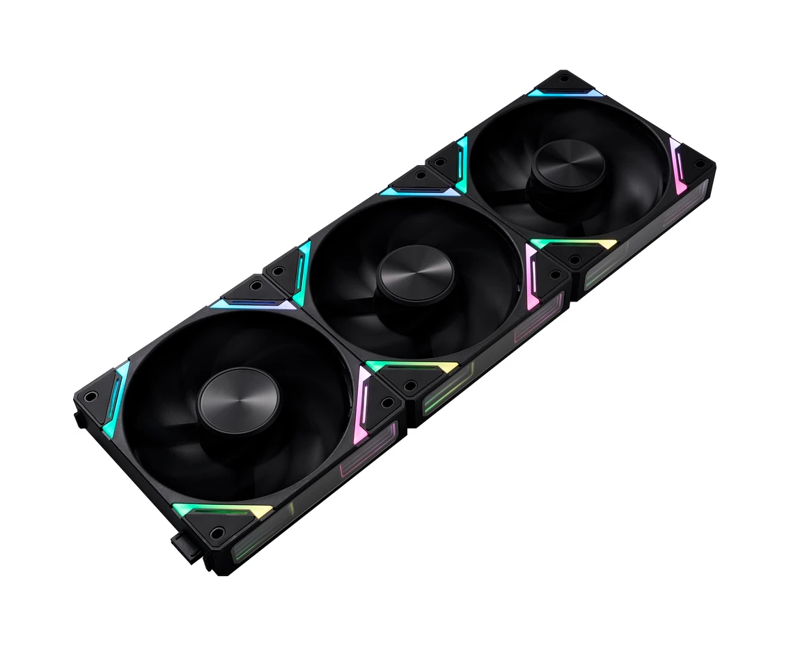 Комплект вентиляторов (3 шт.) 1 STPLAYER XF7 R Black (XF7 R-BK-3 IN1) / 120mm Reverse ARGB 3pin 5 V PWM 4pin 12 V 600-2000rpm 56.8cfm 33.12d BA