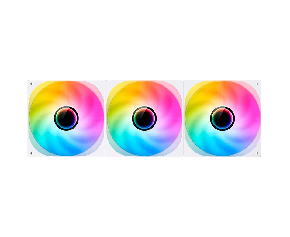 Вентилятор JONSBO ZW-140 W (3 in 1) 140х 140х 26мм (PWM, ARGB LED, 800-1800об/мин, белый) Retail