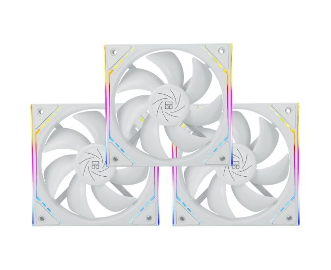 Комплект вентиляторов (3 шт.) Thermalright TL-M12 W X3 (Pack of 3) (TRTLM12 W.3 P) / ARGB / 120mm PWM