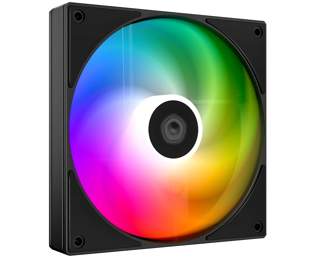 Вентилятор ID-COOLING AS-120-ARGB-K (120mm, 2000rpm, 58.0 CFM, 27.2 д Б, PWM 4-pin, ARGB, black)