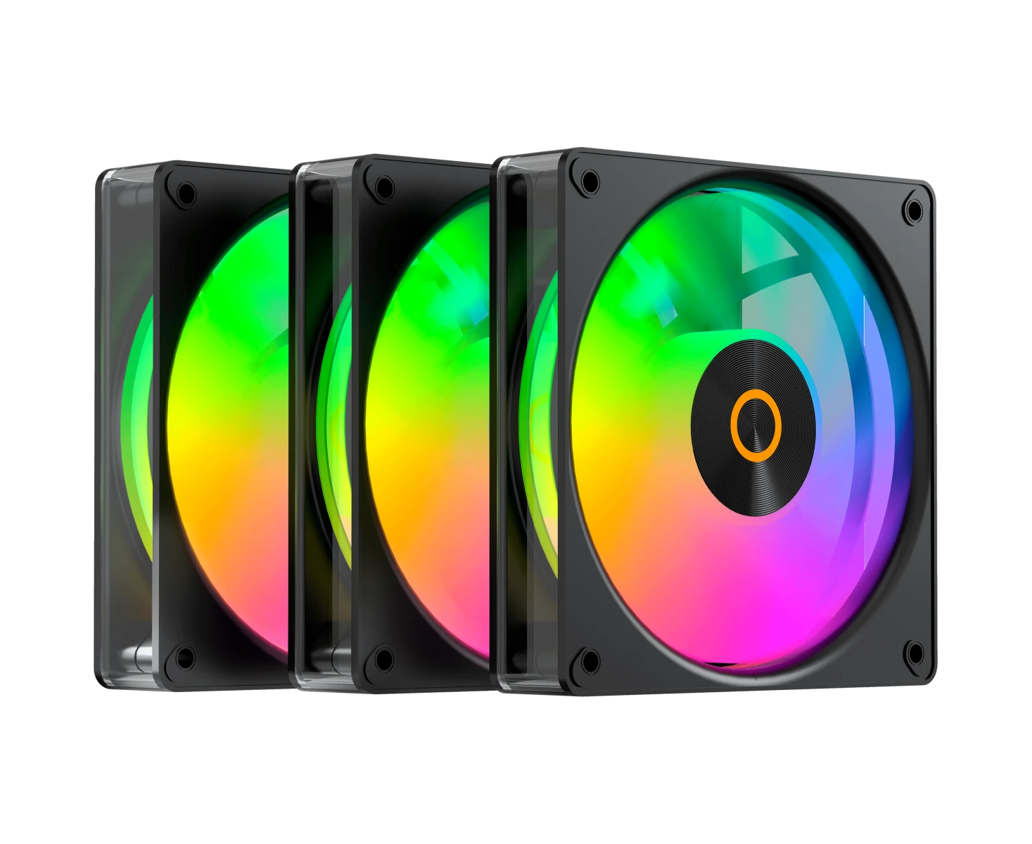 Вентилятор Ocypus Gamma F12 Elite BK ARGB 3 in 1, 120x120x25mm, 4-Pin PWM, 600-1800 RPM, 26 DBA Max, Hydro Bearing