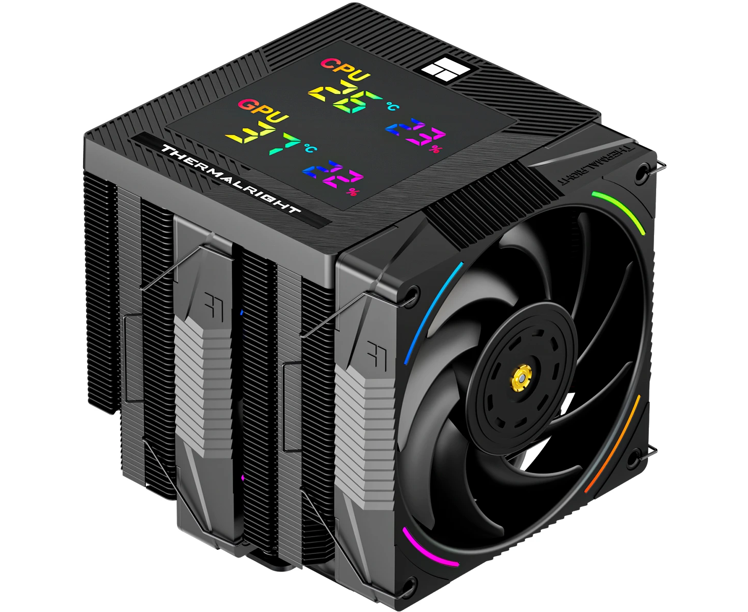 Кулер Thermalright Phantom Spirit 120 Digital Evo (TRPS120 DEVO) LGA115 X/1200/1700/1851/AM4/AM5 (Dual Tower, 2x120mm ARGB PWM Fan)