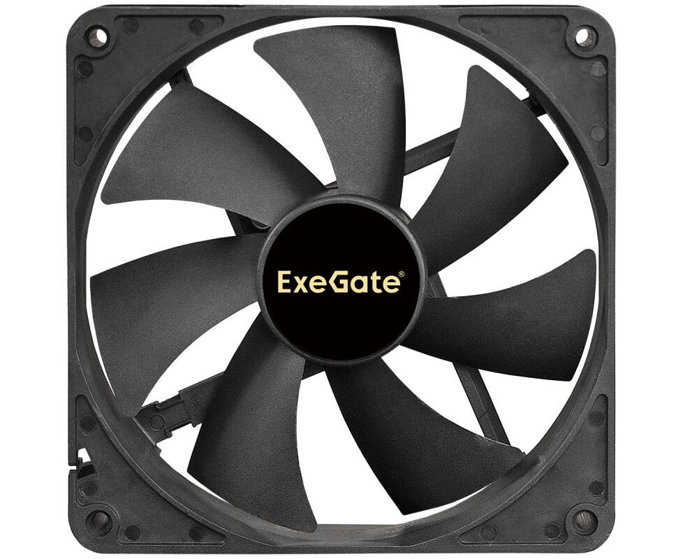 Вентилятор Exegate Extra Silent ES14025 B3 P EX288928 RUS (140x140x25 мм, 2-Ball (двойной шарикоподшипник), 3pin, 1300 RPM, 24d BA)