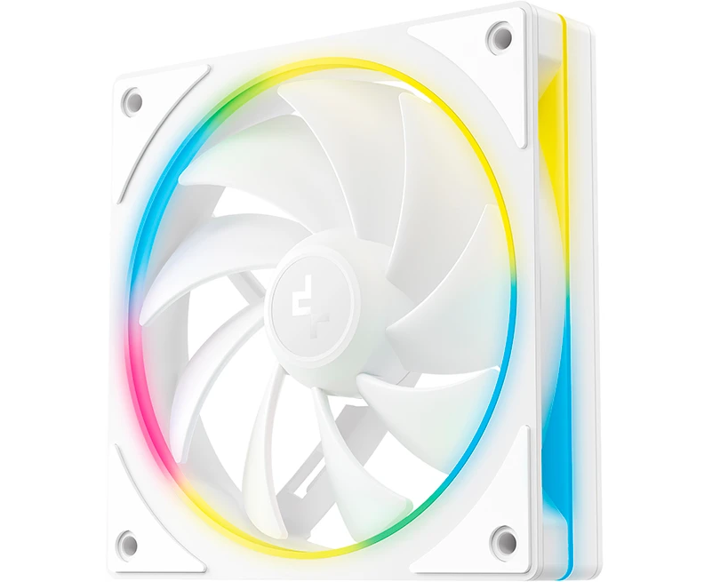 Вентилятор DEEPCOOL FL12 SE WH 120x120x25мм (PWM, ARGB, белый, 400-1900об/мин) Color BOX