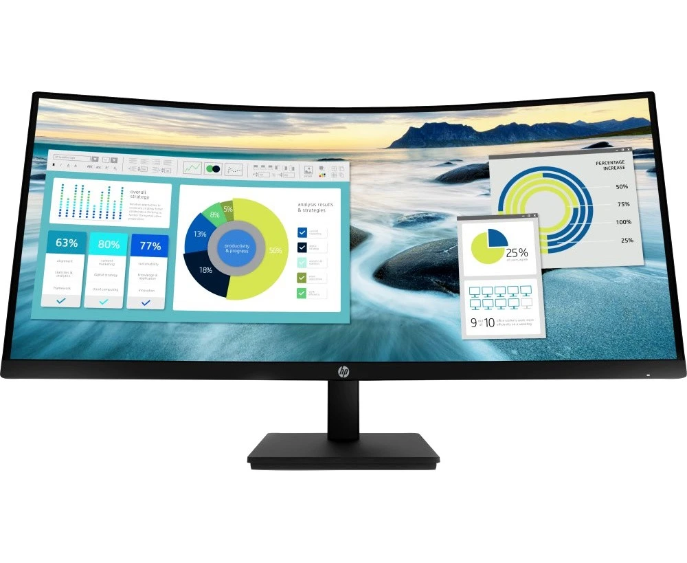 Монитор HP P34hc G4 (21 Y56 AS) черный VA 21:9 HDMI матовая HAS 250cd 178гр/178гр 3440x1440 DP 2 K USB 10.51кг