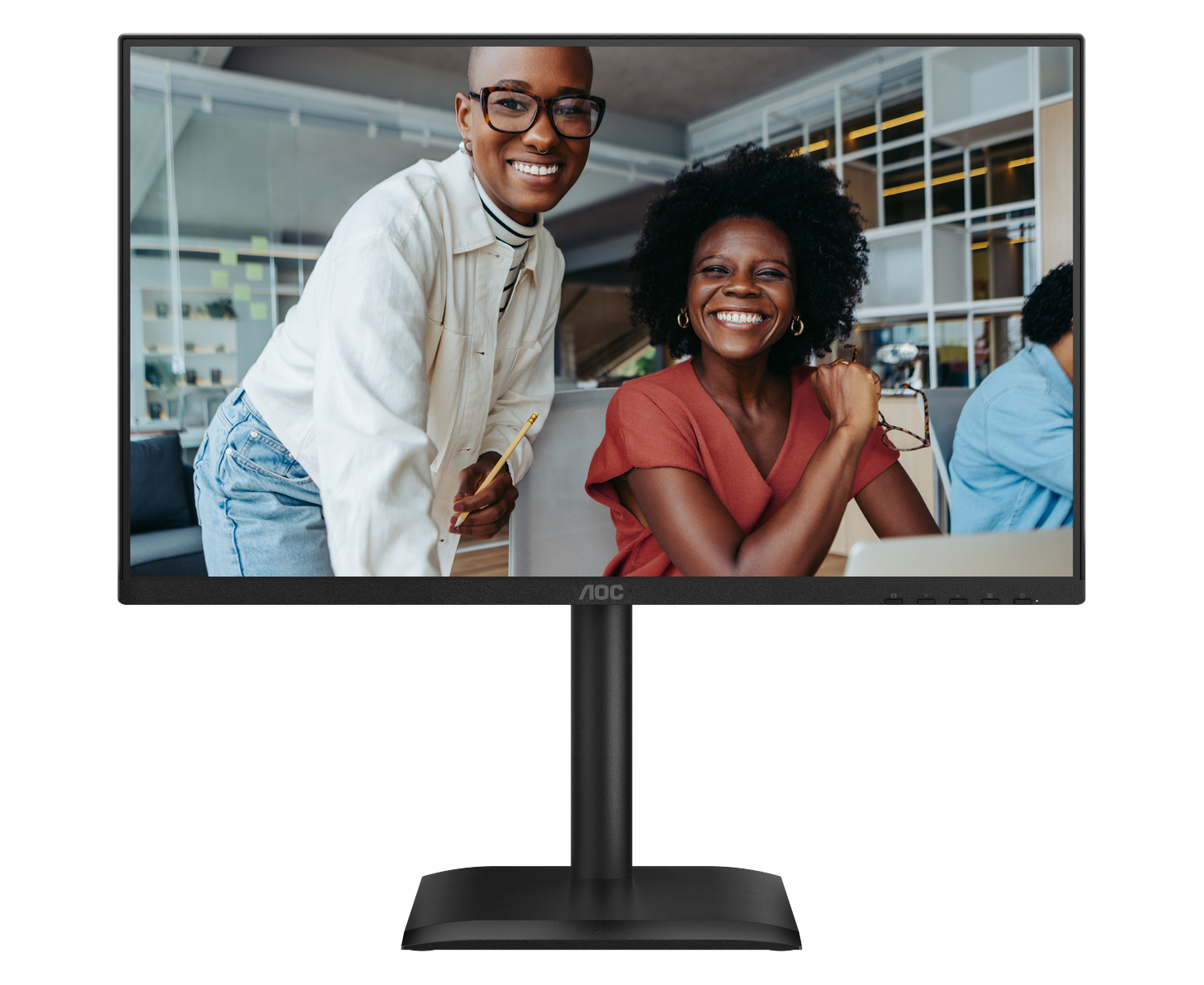 Монитор AOC 24 E4 CV Black IPS, 1920x1080, 120 Hz, 4 ms, 178гр/178гр, 300 cd/m, 1500:1, +HDMI, +Display Port, +4x USB 3.2, +USB Type-C (90 W), +MM