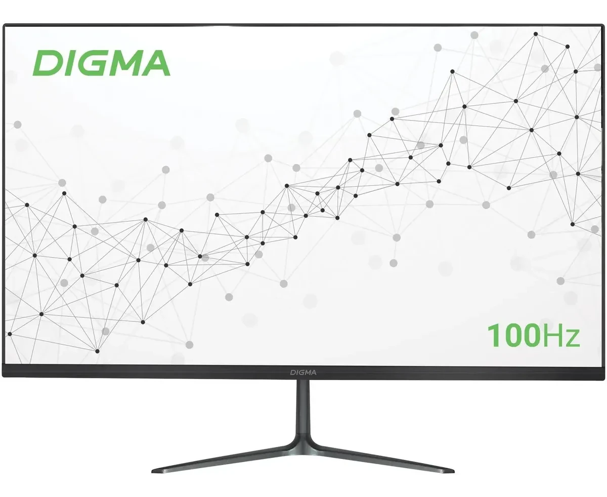 Монитор Digma Progress 24 P302 F черный IPS LED 5ms 16:9 HDMI матовая 250cd 178гр/178гр 1920x1080 100 Hz Free Sync VGA FHD 3.6кг