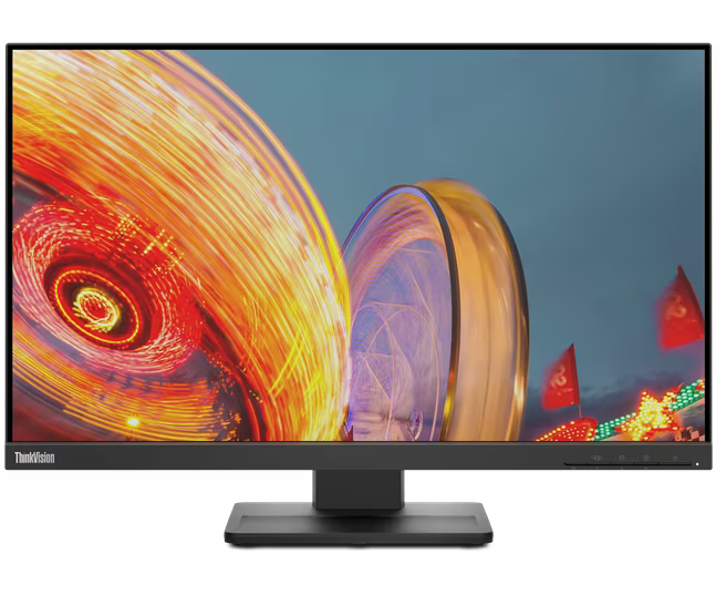Монитор Lenovo Think Vision E24q-20 (62 CFGAT1 IS) черный 23.8" IPS 4ms 16:9 HDMI M/M матовая HAS Piv 300cd 178гр/178гр 2560x1440 75 Hz DP 2 K 5.05кг