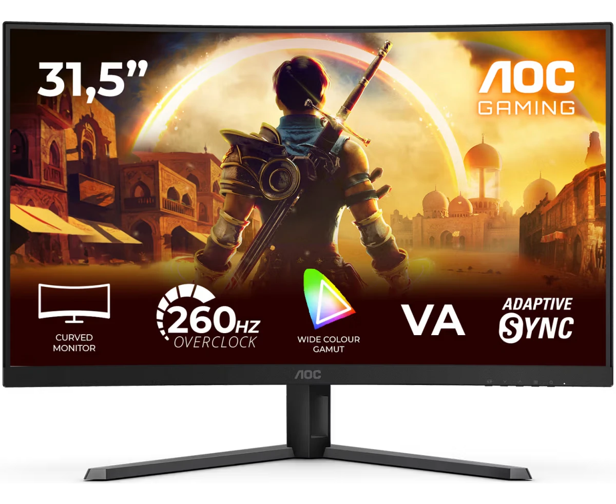 Монитор AOC C32 G42 ZE, 16:9, VA, FHD, 4ms, 300cd, 240 Hz, HDMI, DP