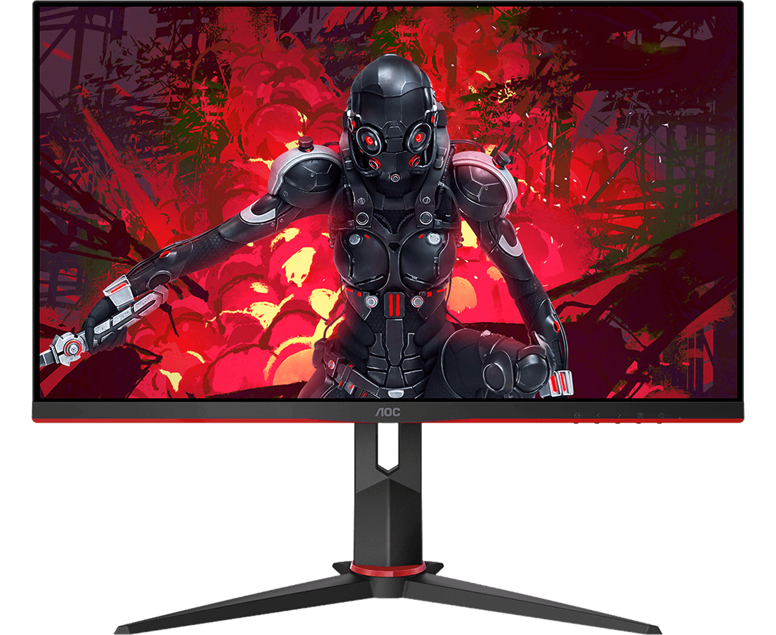 Монитор AOC Q27 G2 U черный/красный 27" VA LED 1ms 16:9 HDMI матовая HAS Piv 250cd 178гр/178гр 2560x1440 144 Hz DP 2 K USB 5.2кг