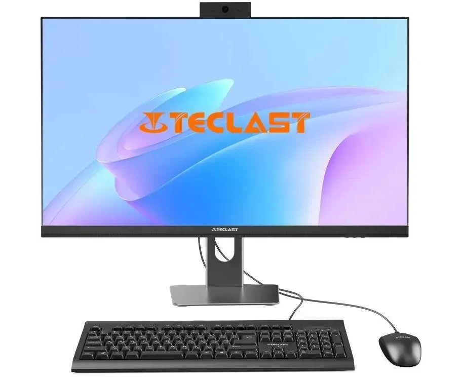 Моноблок Teclast T24 Air (14450 HX32 G1 TFKRU)23.8" Full HD i5 14450 HX (2.4) 32 Gb SSD1 Tb UHDG CR Win11 Pro Gbit Eth Wi Fi BT 120 W клавиатура мышь Cam черный