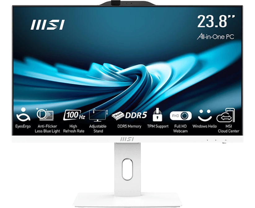 Моноблок MSI Pro AP242 P 14 M-663 RU (9 S6-AE0622-837) 23.8" Full HD, Intel Core i5 14400, 16 ГБ DDR5, 512 ГБ SSD, Windows 11 Professional, белый