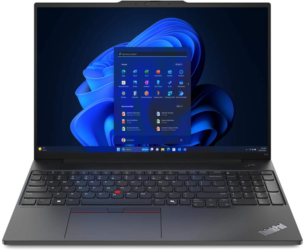 Ноутбук Lenovo Think Pad E16 G2 (21 MAS04600) Core Ultra 5 125 U 16 Gb SSD512 Gb Intel Graphics 16" IPS WUXGA (1920x1200) без ОС black Wi Fi BT Cam