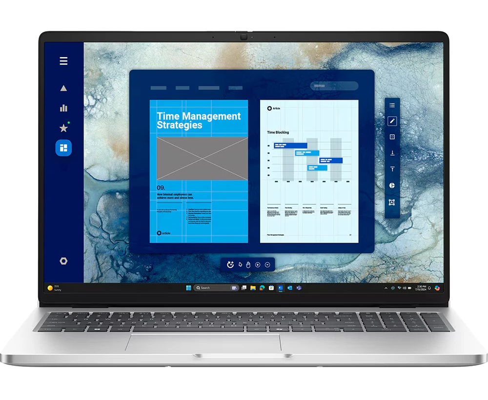 Ноутбук DELL 16 Pro-7653 Ultra 7 265 U 16:10 FHD+ (1920 x 1200) 60 Hz, IPS, Non-Touch, A Gl, 300 nit,16 GB DDR5, 512 GB SSD Intel graphics, Backlit, Linux