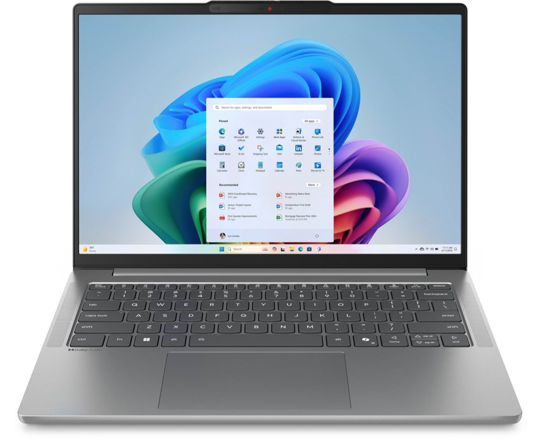Ноутбук Lenovo Idea Pad Slim 5 14 AHP10 (83 HV000 NRK) 14"(1920x1200 OLED)/AMD Ryzen 7 8845 HS(3.8 Ghz)/16384 Mb/512 PCISSD Gb/no DVD/Int:AMD Radeon 780 M/Cam