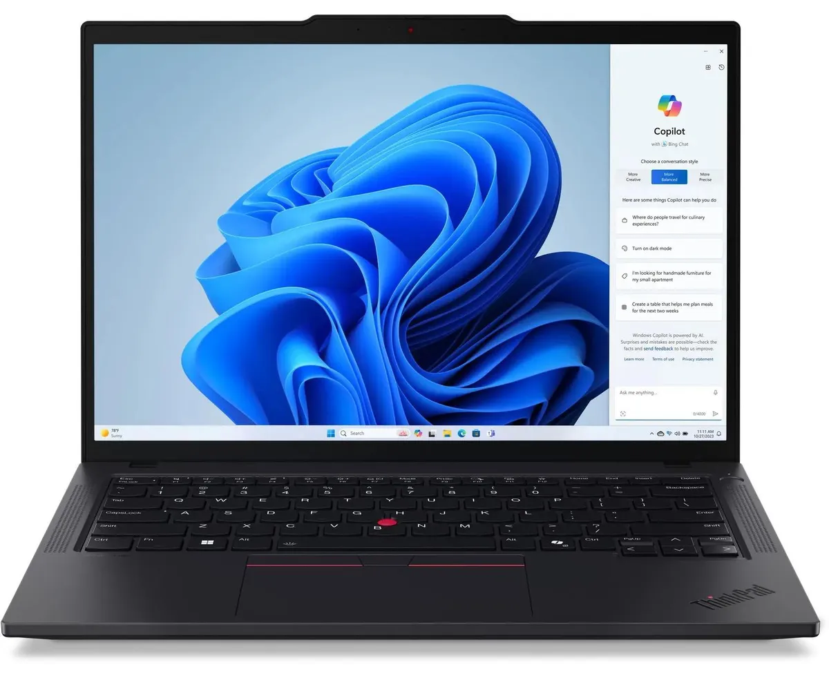 Ноутбук Lenovo Think Pad T14 G5 (21 ML0089 US_Win11 Pro) Core Ultra 7 155 U 16 Gb SSD512 Gb Intel Graphics 14" IPS WUXGA (1920x1200) 64 black