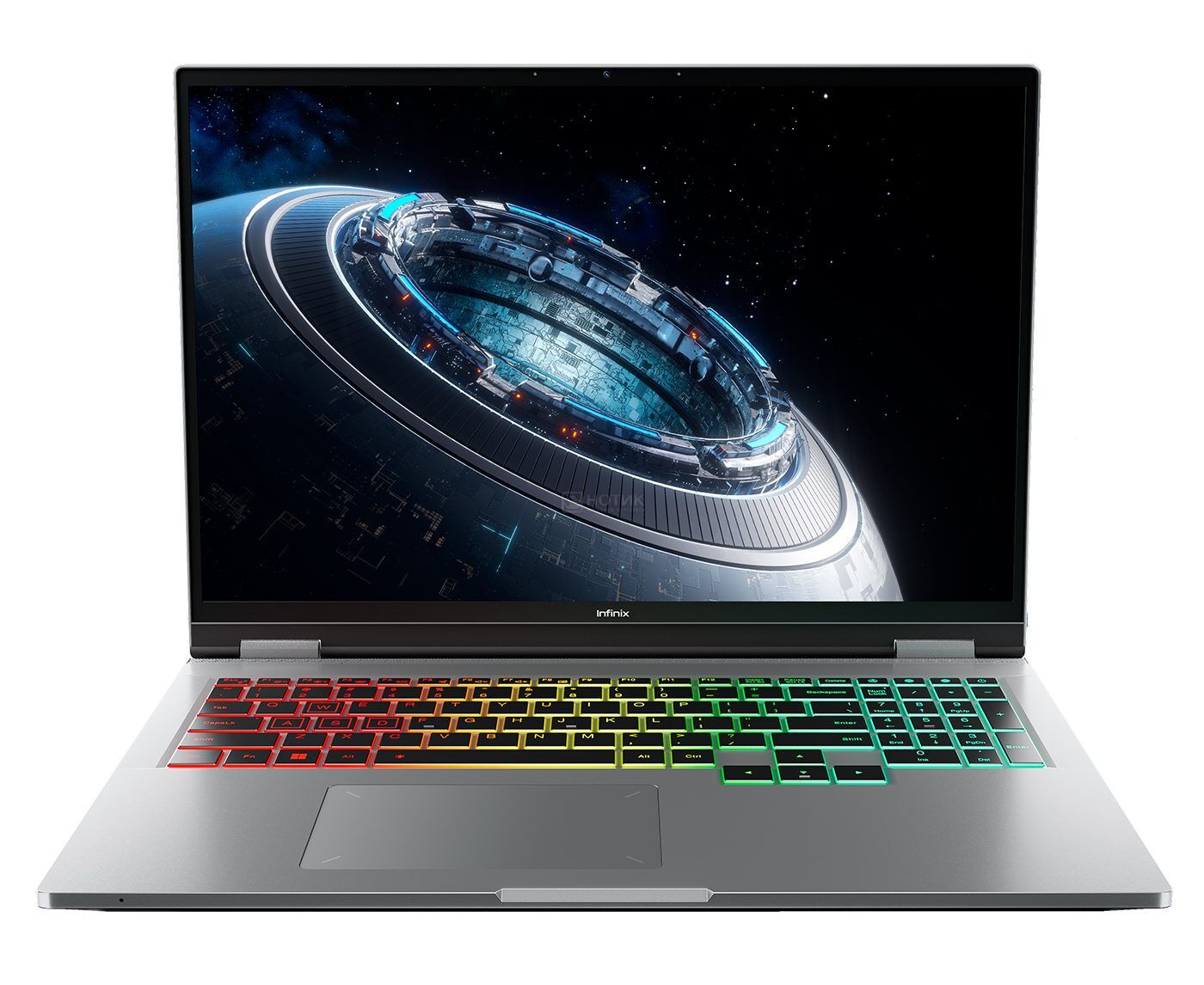 Ноутбук Infinix GT Book GL614 (71005000123-Win11) Intel Core i7-13620 H/32 Gb/SSD1 Tb/RTX5060 8 Gb (90 W)/16"/IPS/WQXGA/2560x1600/120 Hz/Silver/1.99kg