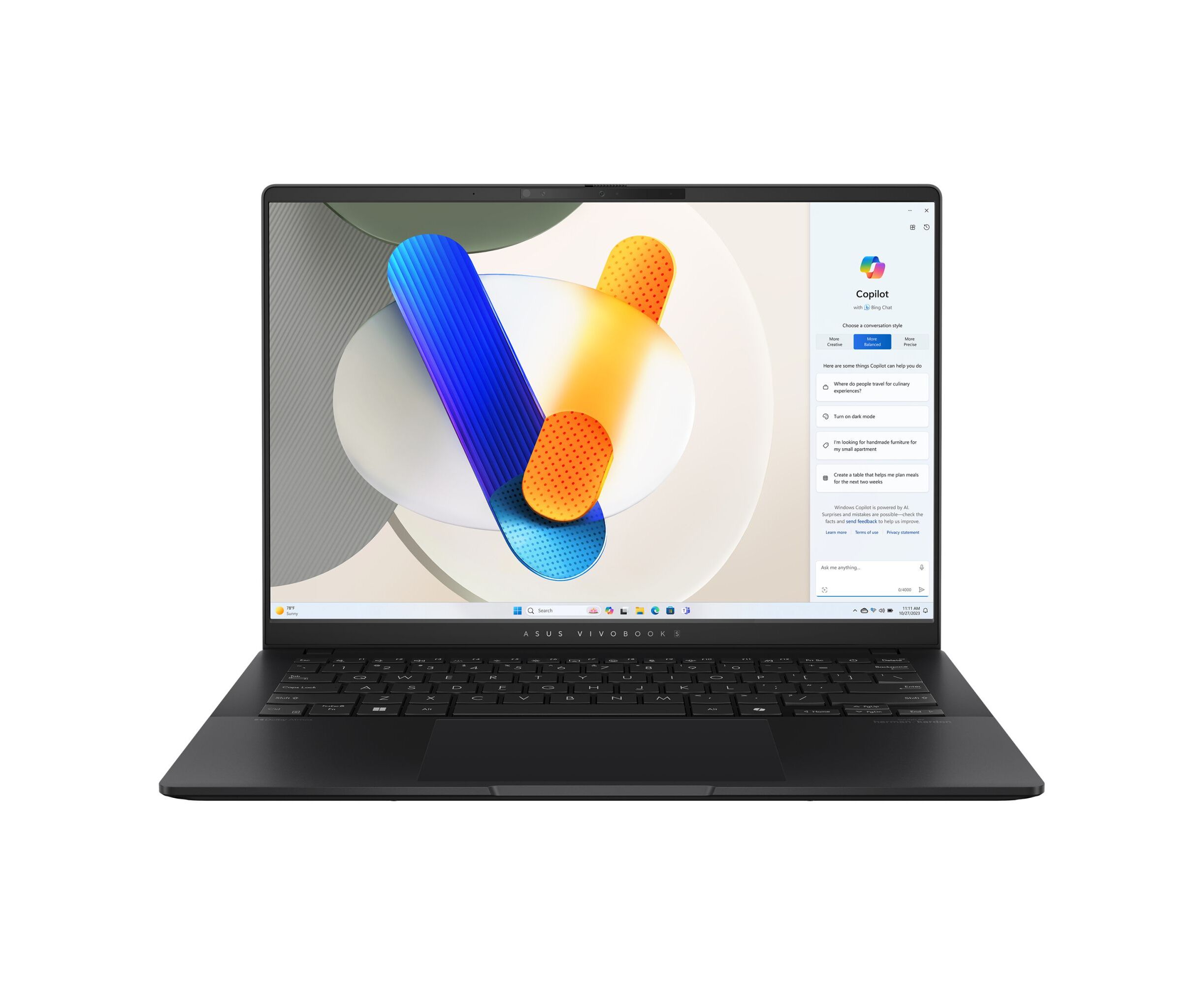 Ноутбук ASUS S5406 SA-QD202 (90 NB15 R3-M00 CD0) 14"(1920x1200 OLED 16:10)/Intel Core Ultra 5 226 V(2.1 Ghz)/16384 Mb/1024 PCISSD Gb/no DVD/Intel Arc graphics