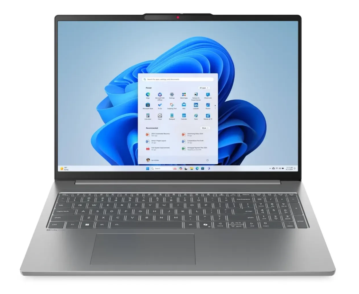 Ноутбук Lenovo Idea Pad Slim 5 16 AKP10 (83 HY000 VRK) 16"(2880x1800 OLED)/AMD Ryzen AI 7 350(2 Ghz)/32768 Mb/1024 PCISSD Gb/no DVD/Int:AMD Radeon 860 M/Cam