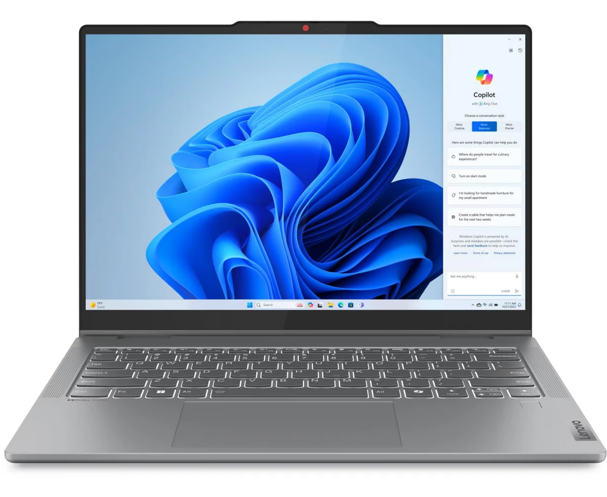 Ноутбук Lenovo Idea Pad 5 14 IRH9 (83 KX007 VRK) Core i5 13420 H 16 Gb SSD512 Gb Intel UHD Graphics 14" IPS Touch WUXGA (1920x1200) без ОС grey Wi Fi BT Cam
