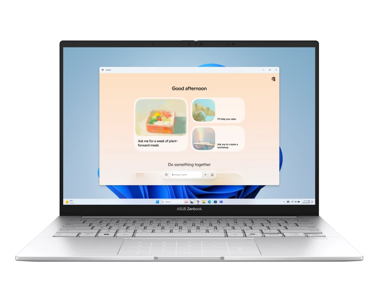 Ноутбук Asus Zenbook 14 UX3405 CA-ST1352 (90 NB14 W2-M01 ZP0) Core Ultra 7 255 H 32 Gb SSD512 Gb Intel Arc 14" OLED 3 K (2880x1800) без ОС silver Wi Fi BT Cam