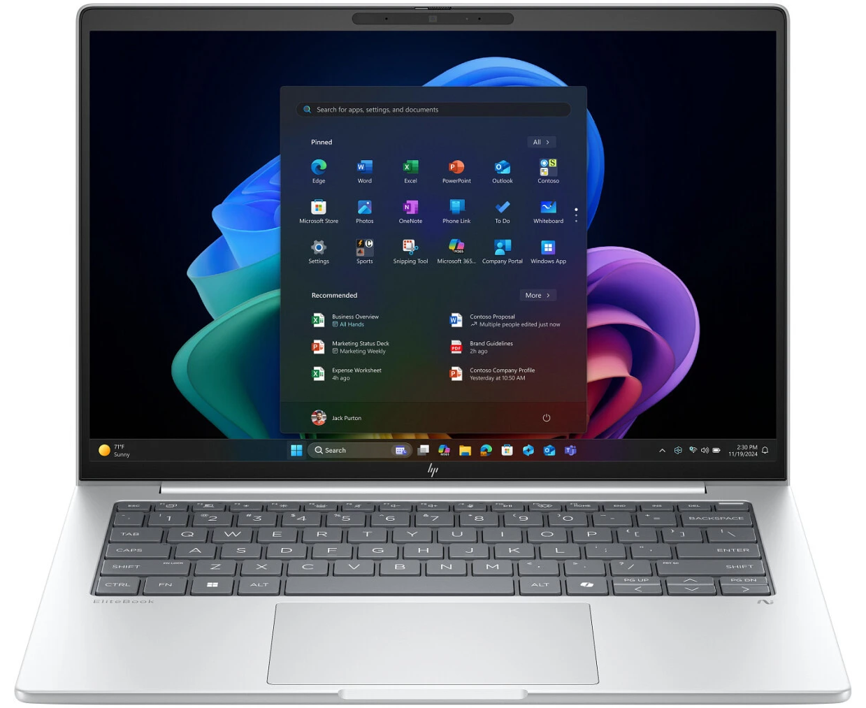 Ноутбук HP UMA Ultra 7 255 U 8 14 inch (C15 A6 ET) G1i/14.0 WUXGA UWVA 300 WWAN 5 MP IR ISP+60 Hz bnt Panel/16 GB (1x16 GB) DDR5 5600 SODIMM/512 GB PC Ie