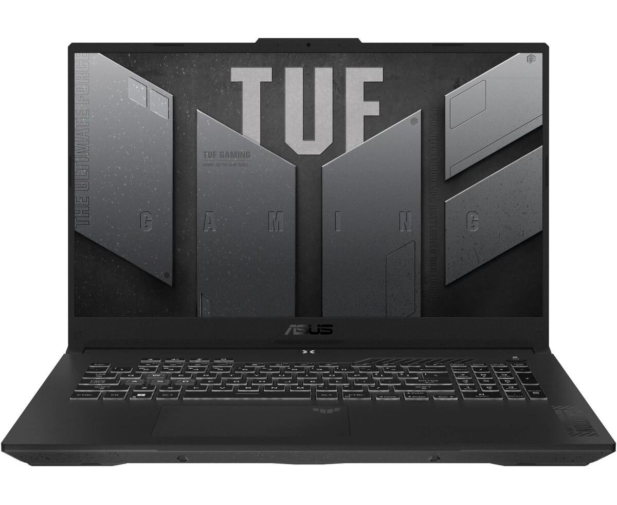 Ноутбук ASUS Tuf Gaming FA707 NUQ-HX010 (90 NR0 QH5-M000 D0) Grey 17.3" FHD Ryzen 7 170/16 Gb/SSD512 Gb/RTX4050 6 Gb/no OS