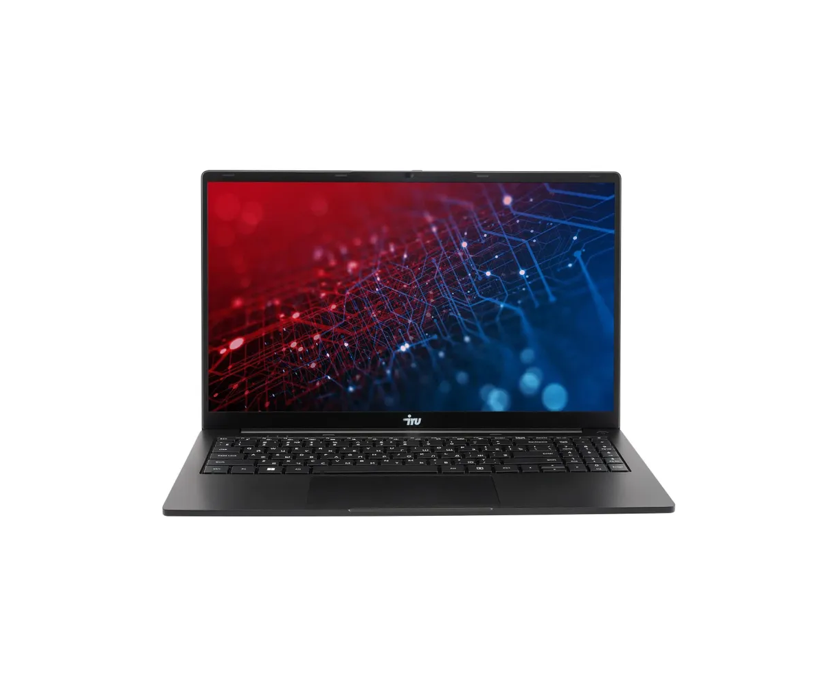 Ноутбук IRU Strato 15 ALID5 (2147988) Core i3 1315 U 8 Gb SSD256 Gb Intel UHD Graphics 15.6" IPS FHD (1920x1080) Free DOS black Wi Fi BT Cam 6000m Ah