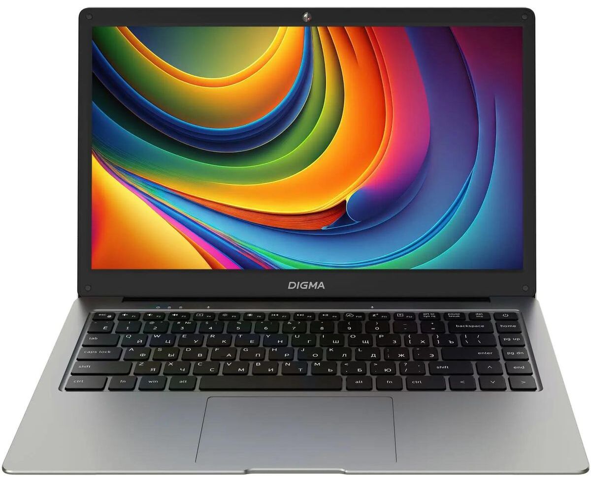 Ноутбук Digma EVE P4850 (DN14 N5-8 CXW01) Pentium N5030 8 Gb SSD256 Gb Intel UHD Graphics 605 14" IPS FHD (1920x1080) Windows 11 Professional dk.grey