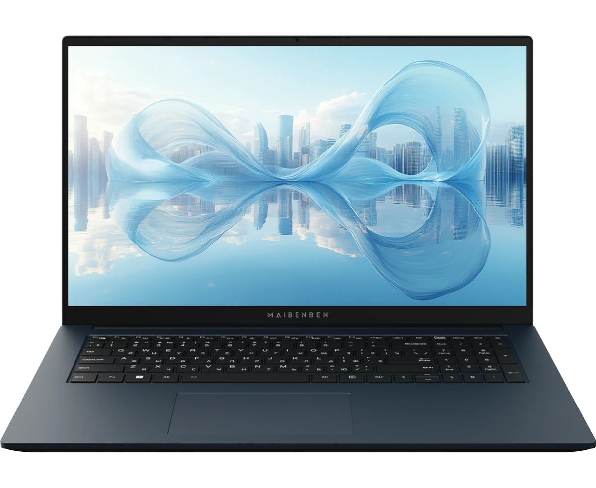 Ноутбук Maibenben M17 A-R758 UM (M17 A-R758 UMF1 SLURE1) 17.3" FHD IPS, AMD R7-5825 U, 16 Gb, 512 Gb SSD, Linux, синий