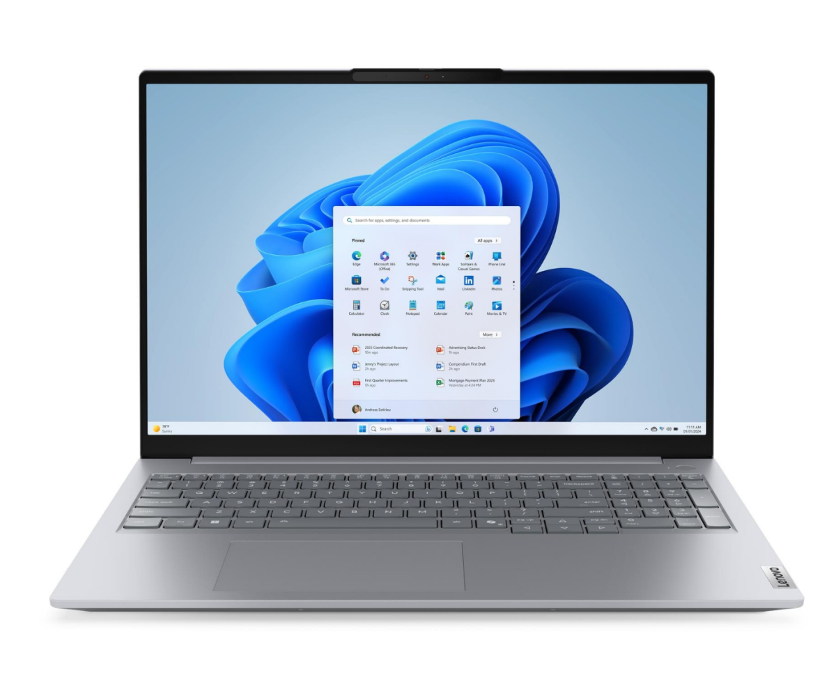 Ноутбук Lenovo Think Book 16 G8 IRL (21 SHA001 CD_Pro/W11 Pro) (клав.рус.грав) Grey 16" WUXGA Core 5 220 H/16 Gb/512 Gb SSD/W11 Pro