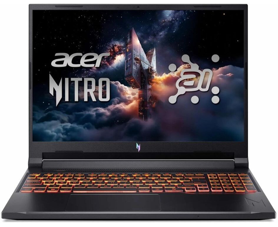 Ноутбук Acer Nitro V 16 ANV16-42-R3 CW (NH.U1 GER.001) 16", IPS, AMD Ryzen 5 240 4.3 ГГц, 6-ядерный, 16 ГБ DDR5, 512 ГБ SSD, NVIDIA Ge Force RTX 5060