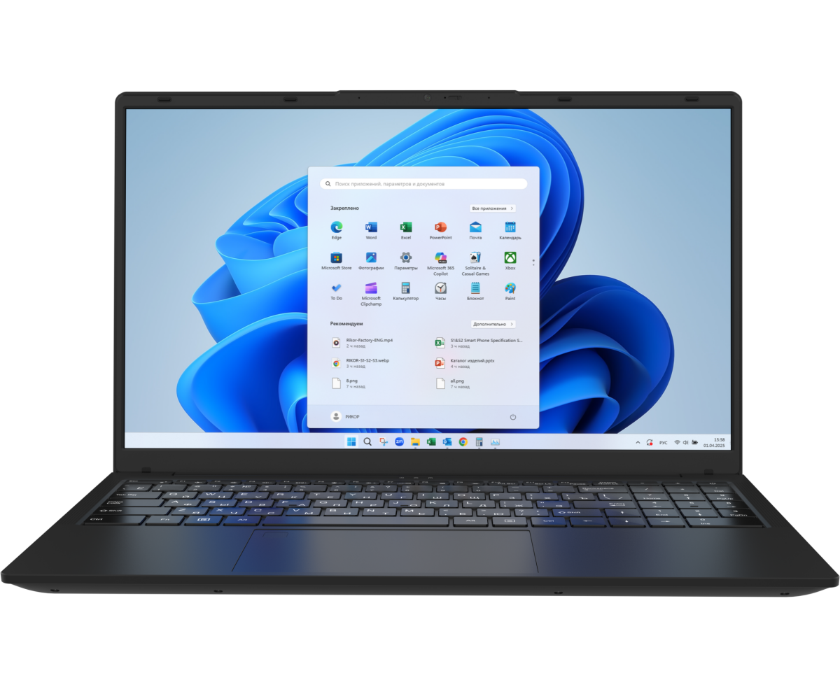 Ноутбук RIKOR Pro 790 F3002 15.6" FHD IPS Core i3-1220 P/16 Gb/512 Gb/Win11 Pro