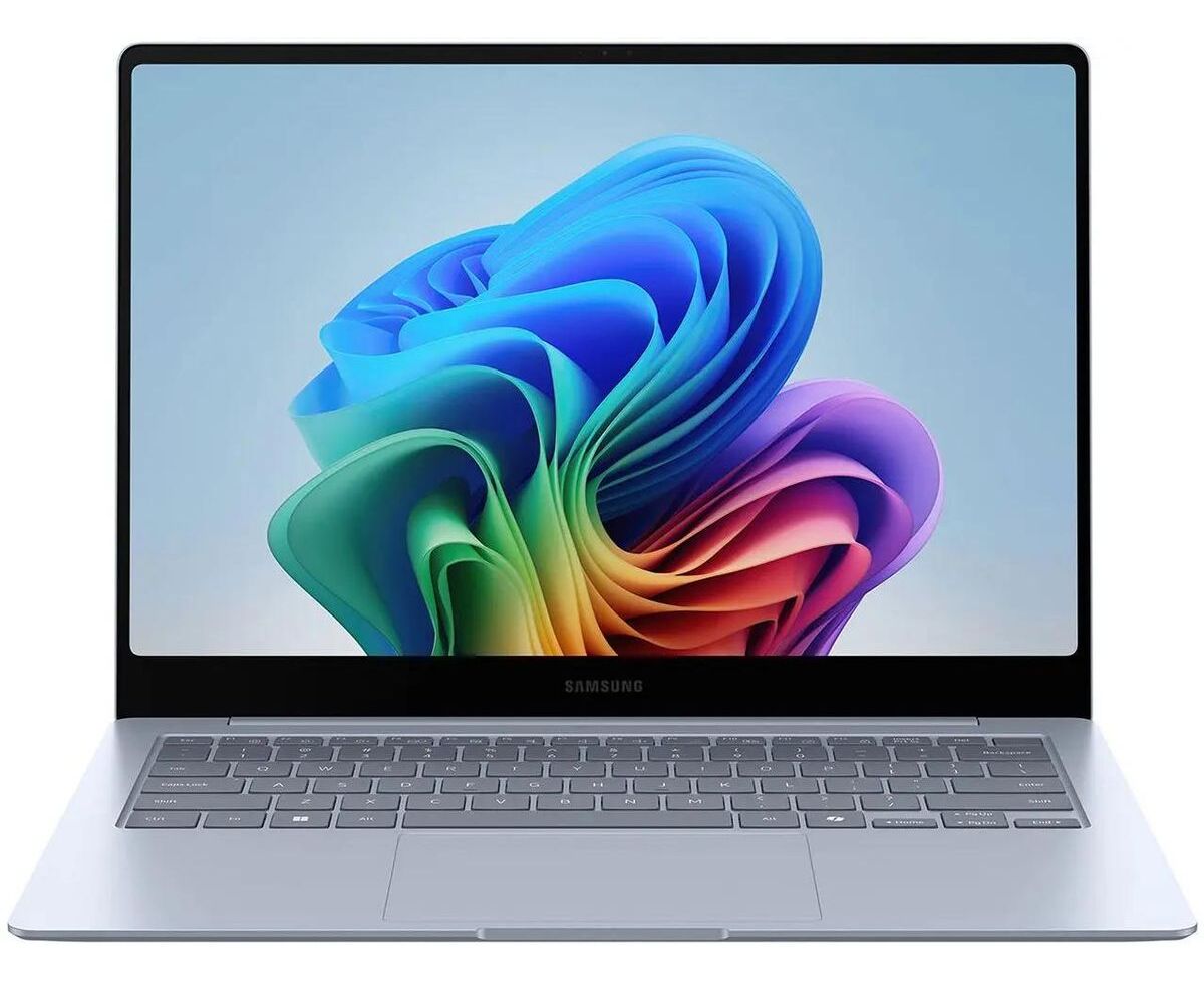 Ноутбук Samsung Galaxy Book 4 Edge NP940 (NP940 XMA-KB1 US) 14", AMOLED, Snapdragon X Elite X1 E-80-100 3.4 ГГц, 16 ГБ 512 ГБ SSD, Adreno, W11 H light blue