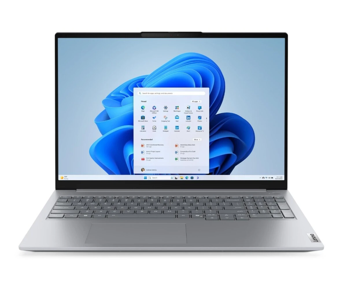 Ноутбук Lenovo Think Book 16 G8 IAL (21 SK001 VUE) 16" WUXGA (1920x1200) IPS 300 N, Ultra 5 225 U, 1x16 GB DDR5-5600, 512 GB SSD M.2, Intel Graphics, Wi Fi6 E