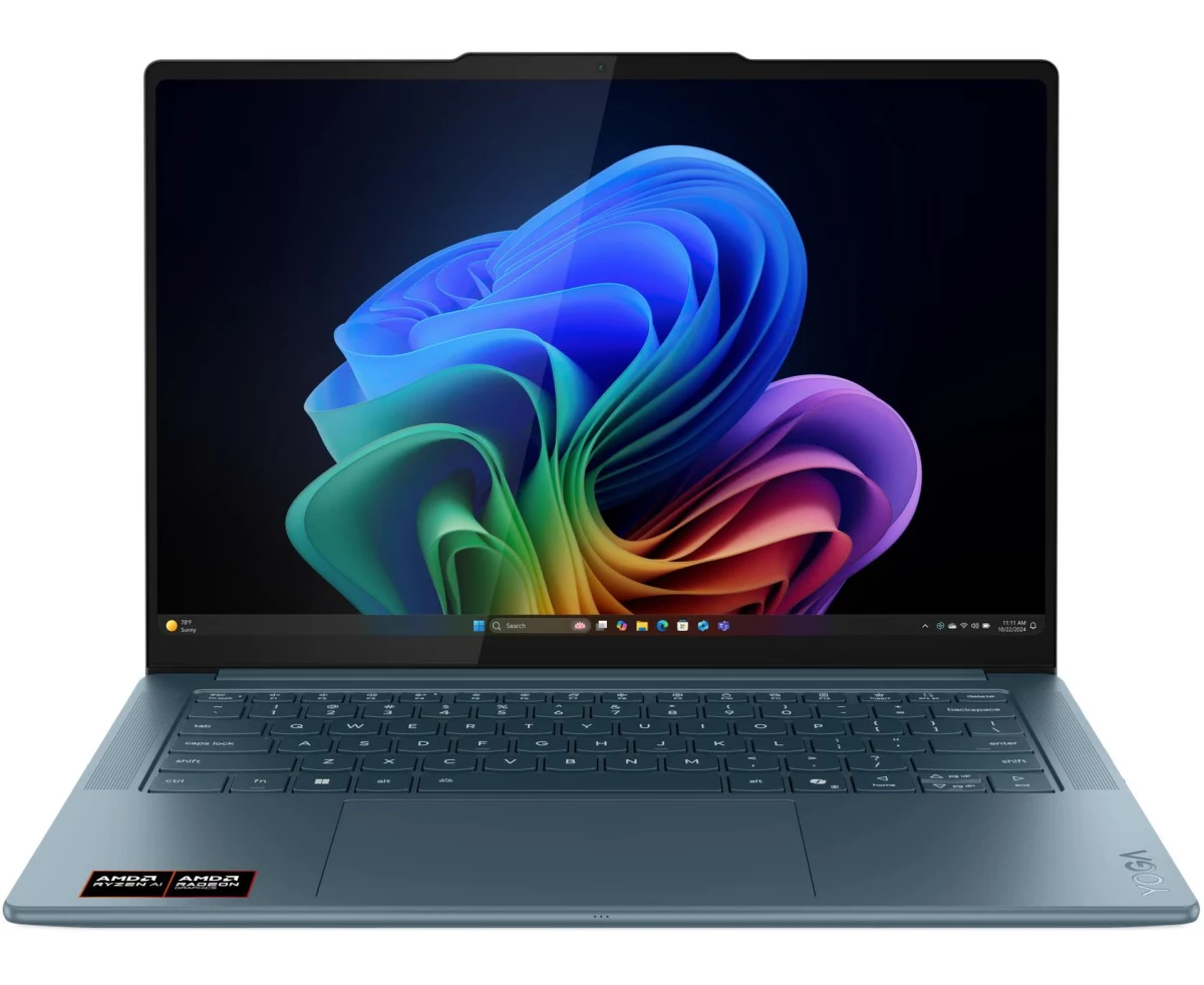 Ноутбук Lenovo Yoga Pro 7 14 AKP10 (83 KG0013 RK-DOS) 14.5" 3 K OLED 500 N 90 Hz/R AI 7 350/32 Gb/1 Tb SSD/AMD Radeon 860 M/DOS/Tidal Teal