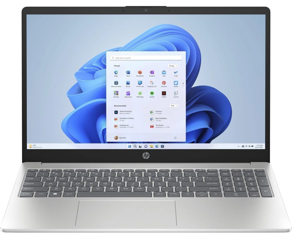 Ноутбук HP15 15-fc0196nia (D01 R2 EA) Silver 15.6" FHD AMD R5-7520 U/8 Gb/512 Gb SSD/no OS